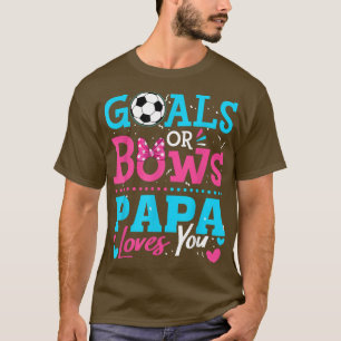 T-shirt But De Révélation De Sexe Ou Bows Papa Vous Aime F
