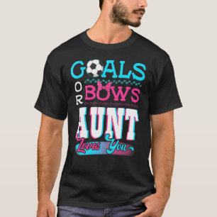 T-shirt But De Révélation De Sexe Ou Bows Tante Vous Aime 