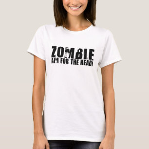 T-shirt But de zombi pour la tête