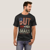 T-shirt But Her Emails Meme Political Saying American Flag (Devant entier)
