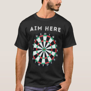 T-shirt But Ici Darts Championnat du monde Dart Joueur Dar