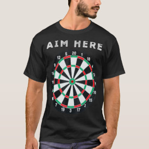 T-shirt But Ici Darts Championnat du monde Dart Joueur Dar