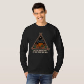 T-shirt But the Bonfire Was Lit Camping Hiking Camper Hike (Devant entier)