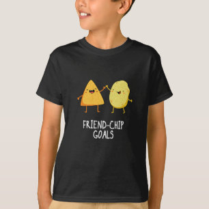 T-shirt Buts de chips amusant Puce de chips foncé BG