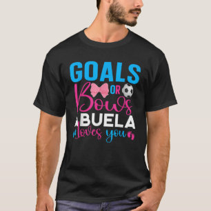 T-shirt Buts Ou Bows Abuela Vous Aime Bébé Genre Révéler