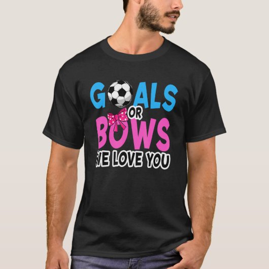 T-shirt Buts Ou Bows We Love You Gender Faire-part Part (Devant)