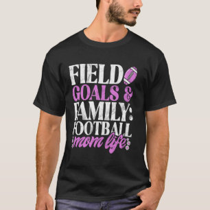 T-shirt Buts sur le terrain & Vie de maman de football fam