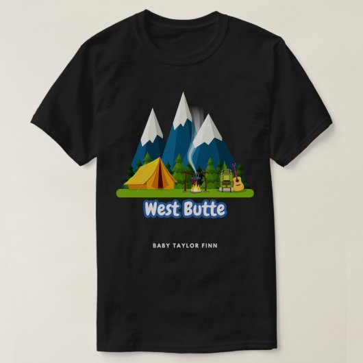 T-shirt Butte ouest (Design devant)