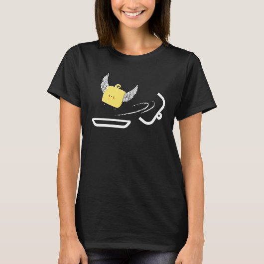 T-shirt Butter Fly Pun Flying Butter Stick of Butter with  (Devant)