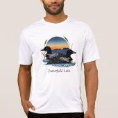 T-shirt Butterfield Lake Loon Pair (Devant)