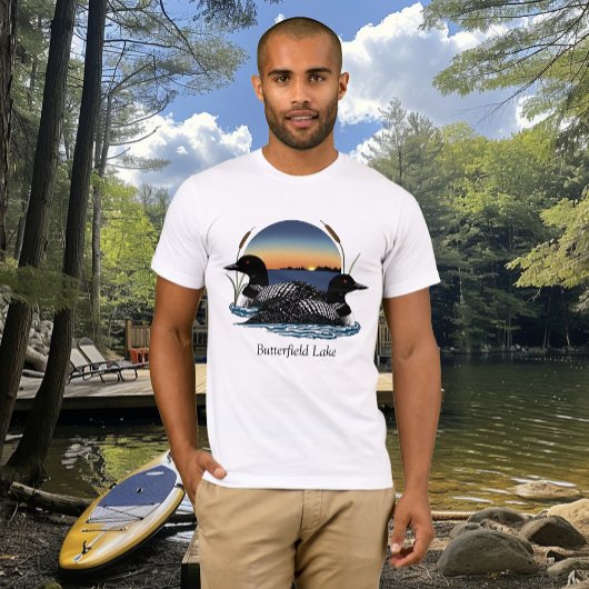 T-shirt Butterfield Lake Loon Pair