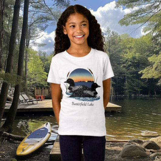 T-Shirt Butterfield Lake Loon Pair