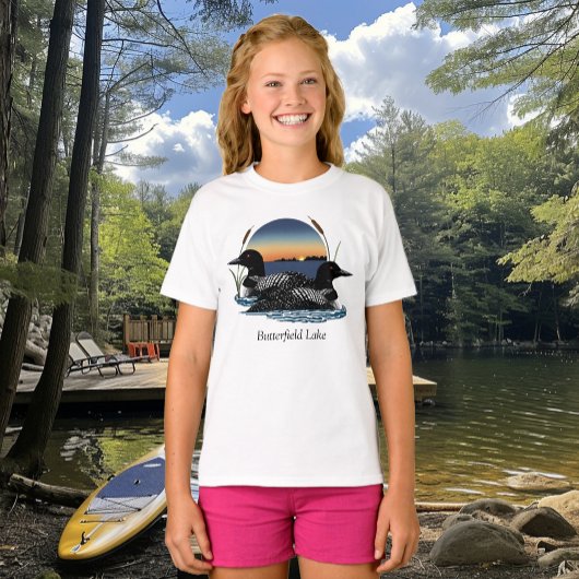 T-shirt Butterfield Lake Loon Pair