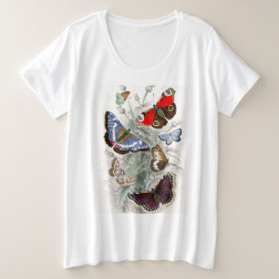 T-shirt BUTTERFLIES PLUS COTON DE TAILLE