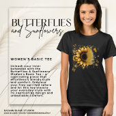 T-shirt Butterflies & Sunflowers Women's Basic Tee