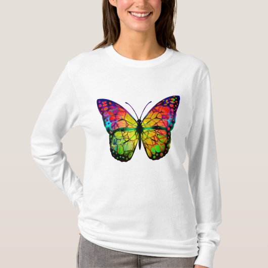 T-SHIRT BUTTERFLY ABSTRAIT (Devant)