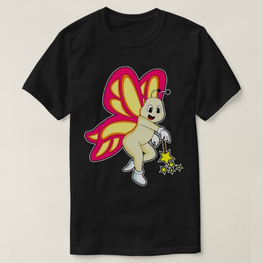 T-shirt Butterfly as Wizard with Magic Mur (Design devant)