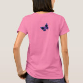 T-shirt BUTTERFLY BLEU & ROSE (Dos)