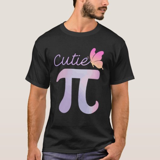 T-shirt Butterfly Cutie Pie National Pi Day Pi Symbol Math (Devant)