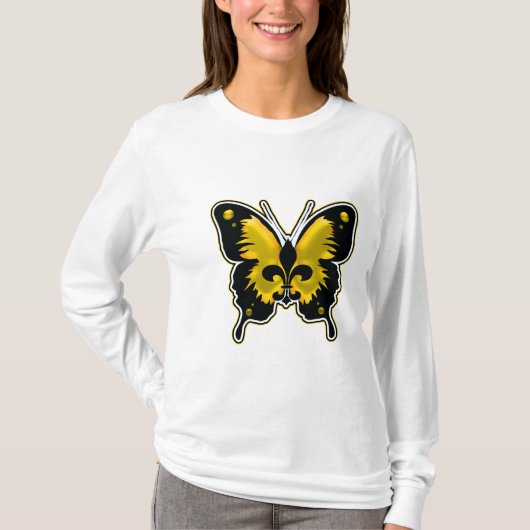 T-SHIRT BUTTERFLY FLEUR DE LIS (Devant)