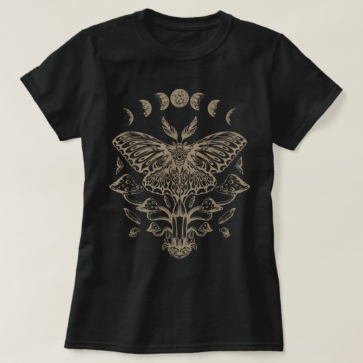 T-shirt Butterfly grunge Fairycore Aesthetic Luna Moth Mus (Design devant)