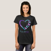 T-shirt Butterfly Heart Im A Survivor Suicide Prevention (Devant entier)