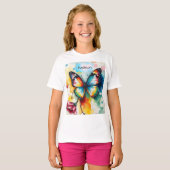 T-shirt Butterfly Ink Customizable  (Devant entier)