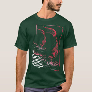 T-shirt Butterfly Koi Yin Yang Art On A Koi Pond 89