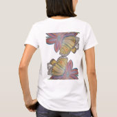 T-shirt Butterfly landing on flower beautiful (Dos)