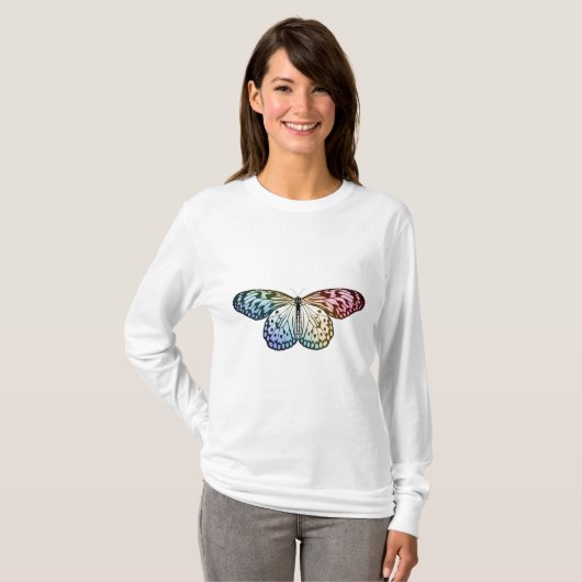 T-shirt Butterfly Rainbow (Devant entier)
