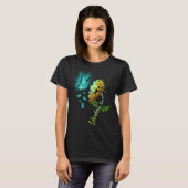T-shirt Butterfly Sunflower Scleroderma Awareness (Devant entier)