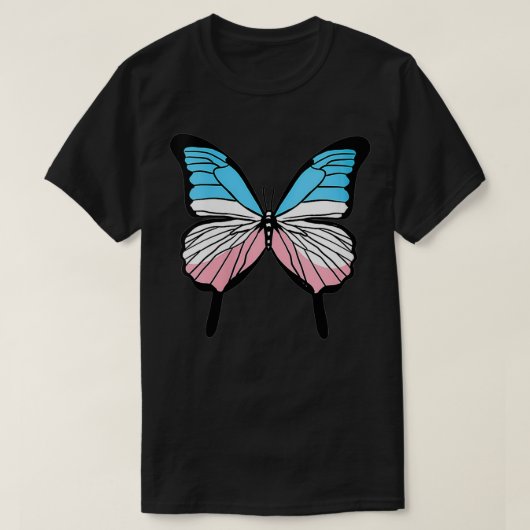 T-shirt Butterfly Transgender VNeck de la Fierté Transgenr (Design devant)