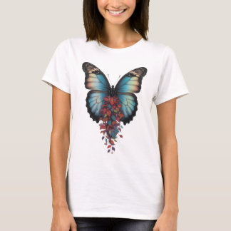 T-shirt Butterfly Wings & Colorful Leaves – Women’s Basic 