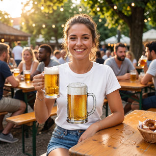 T-shirt Buveur de bière froide moussue