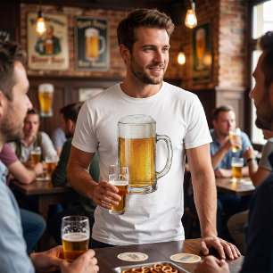 T-shirt Buveur de bière froide moussue