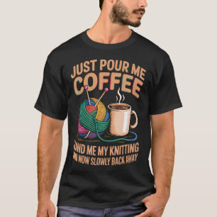 T-shirt Buveur de café amateur de caféine quilting artisan