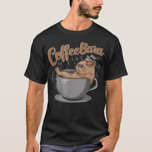 T-shirt Buveur de café Coffeebara (Devant)