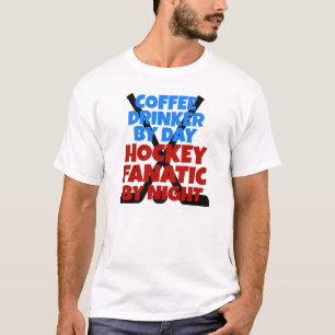 T-shirt Buveur de café Lover de hockey