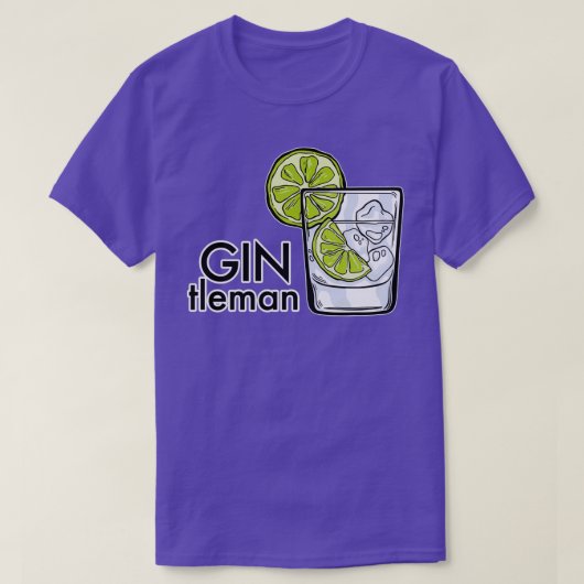 T-shirt Buveur de Gin Tonic Longdrink Soirée JGA Cadeau 6 (Design devant)