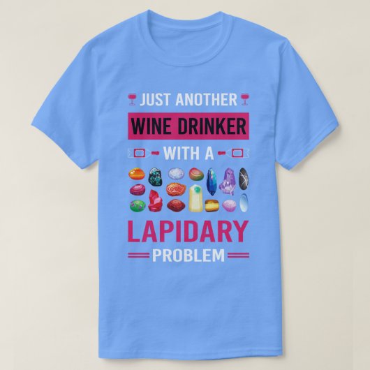 T-shirt Buveur de vin Lapidariste lapidaire (Design devant)