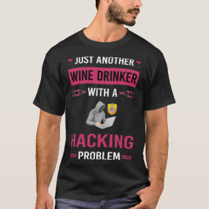 T-shirt Buveur de vin Piratage Pirate Informatique