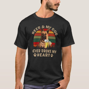T-shirt Buveurs 365 Bière & Chien de Berger Allemand Jamai