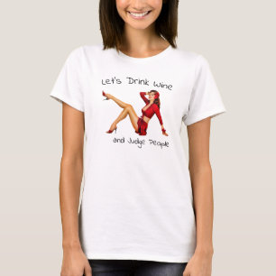 T-shirt Buvons du vin et des juges