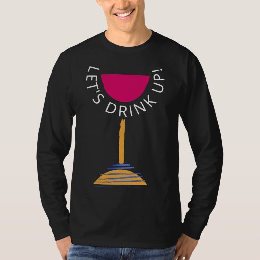 T-shirt Buvons Du Vin Rouge (Devant)