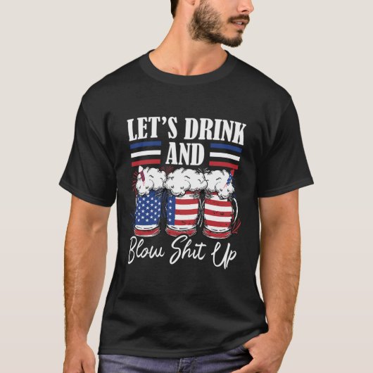 T-shirt Buvons Et Feu D'Oeuvre (Devant)