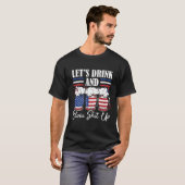 T-shirt Buvons Et Feu D'Oeuvre (Devant entier)
