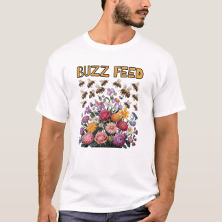 T-shirt Buzzfeed Parodie : Bouquet de fleurs et d'abeilles
