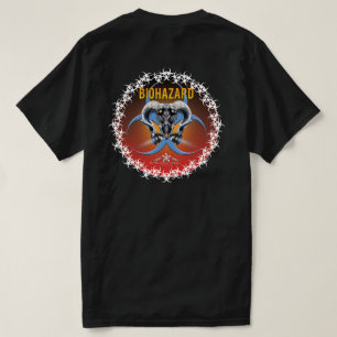 T-SHIRT BW ! AVERTISSEMENT BIOHAZARD ! CRÂNE