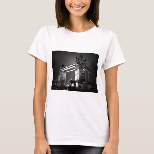 T-shirt BW Black & White London Tower Bridge (Devant)