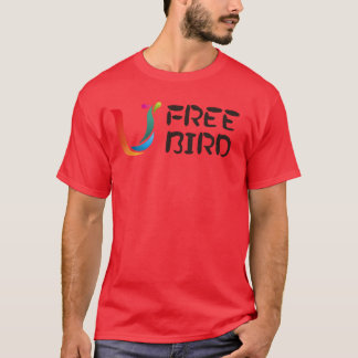 T-shirt BW Designvintage oiseau libre